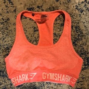 Peach coral gymshark sports bra
